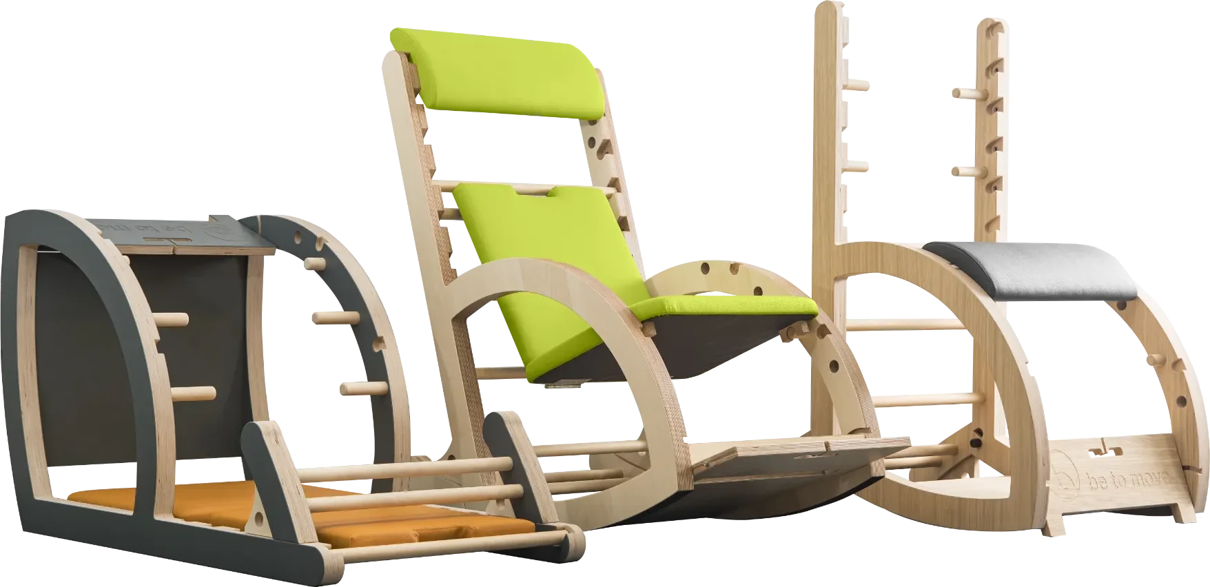 be2move in den drei Positionen