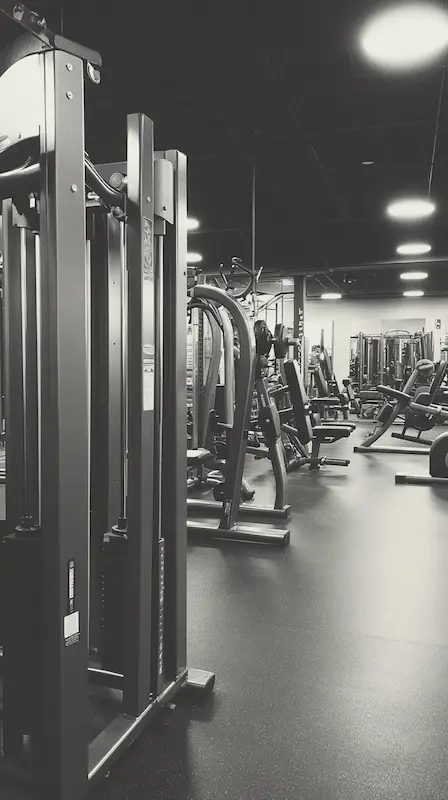 be2move auf der Trainingsfläche eines Fitnessstudios