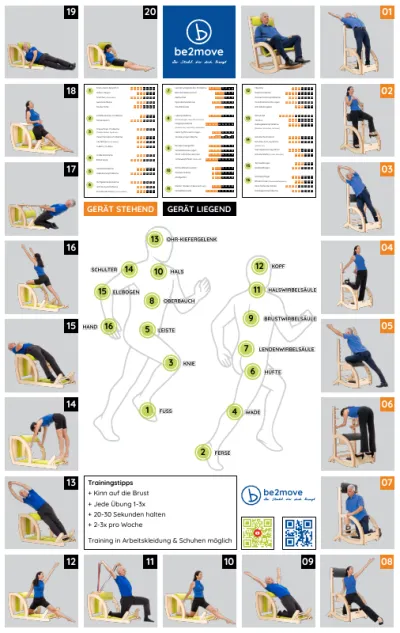 be2move Übungsposter DE
